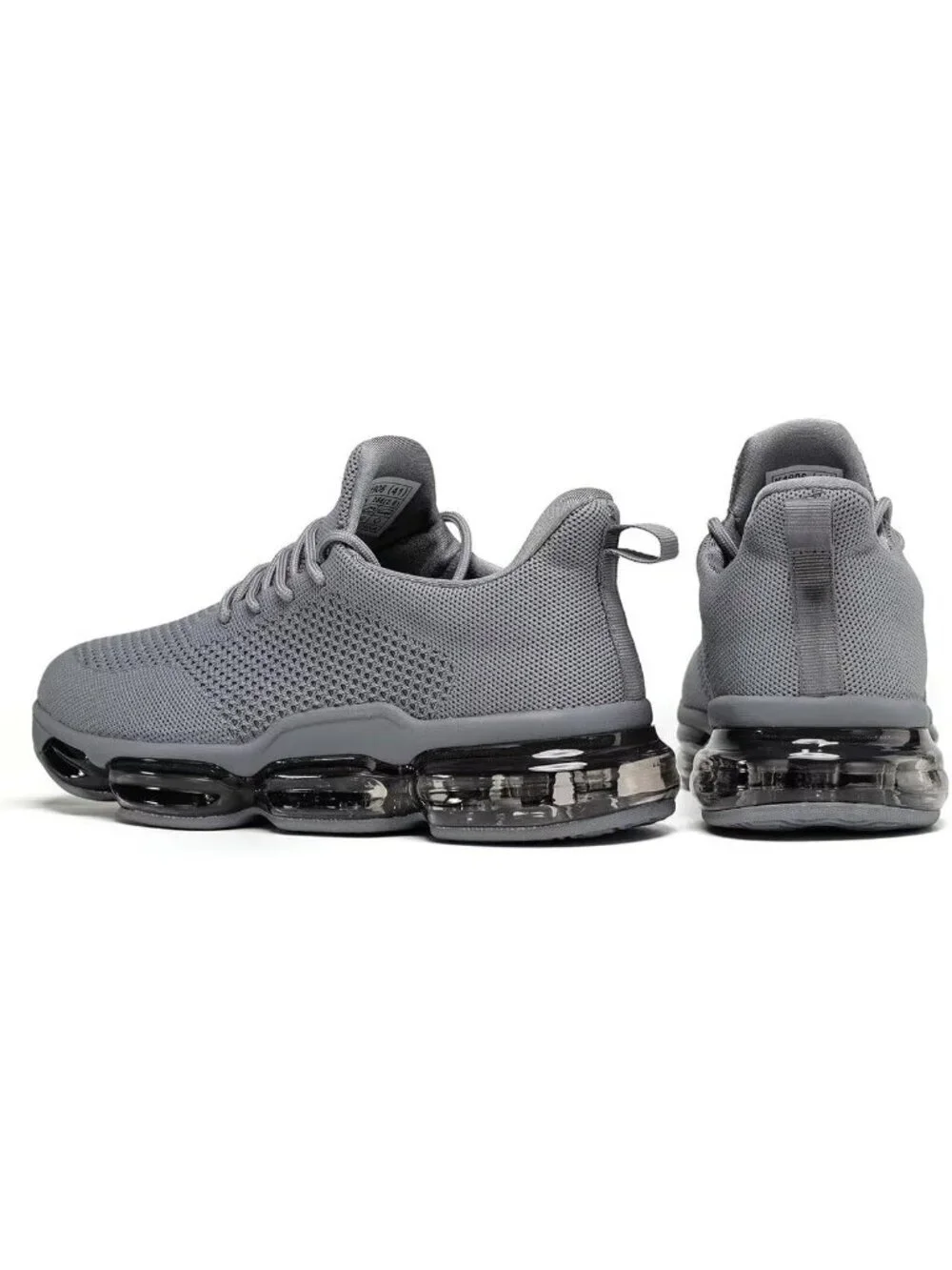 Men's Grey Walking Shoes Casual Fashion Silp On Tennis Running Sneakers Comfort
